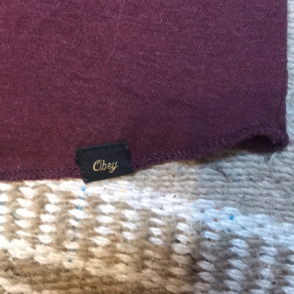 Obey Maroon Tank - Picture 6 of 7